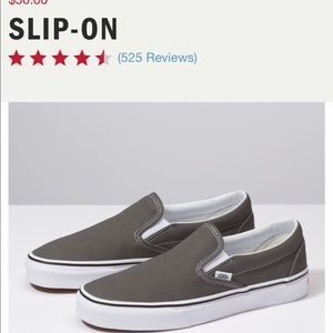 Women’s slip on charcoal vans